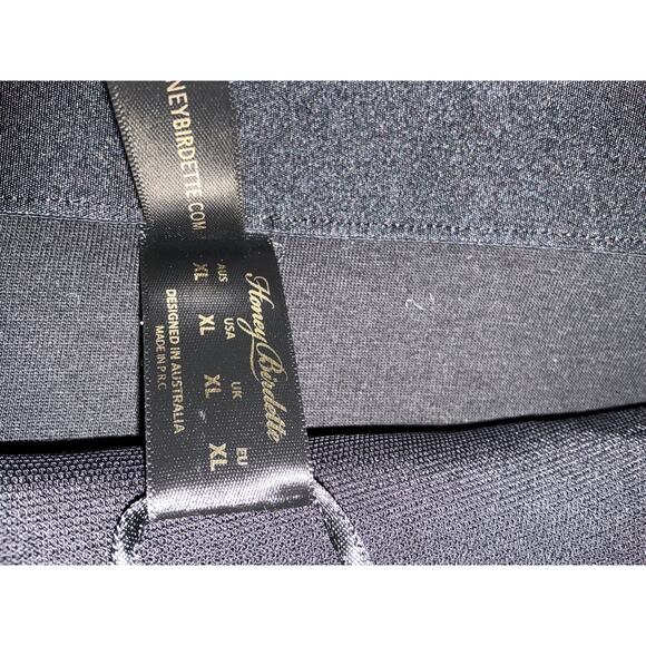 NWT Honey Birdette Connie Skirt XL – Black Faux Leather - Picture 3 of 11